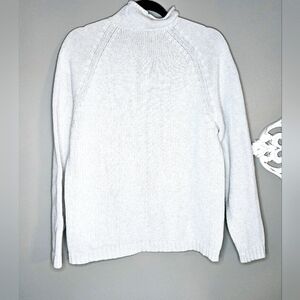 Sweater, white 100% cotton, heavy